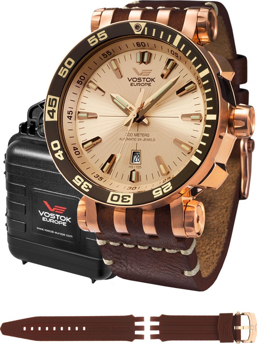 Zegarek Vostok Europe Zegarek męski Vostok Europe NH35A-575B281 brązowy