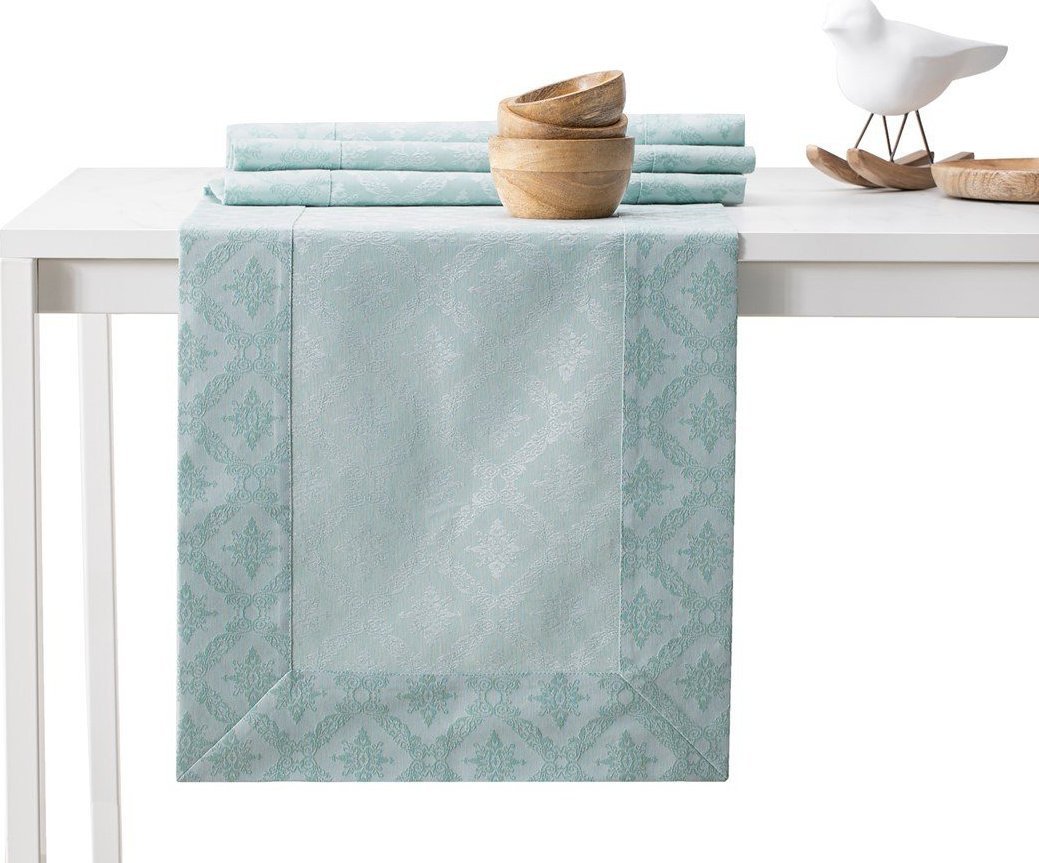 Decoking DecoKing Bieżnik bawełniany MAYA mankiet 40X300 miętowy