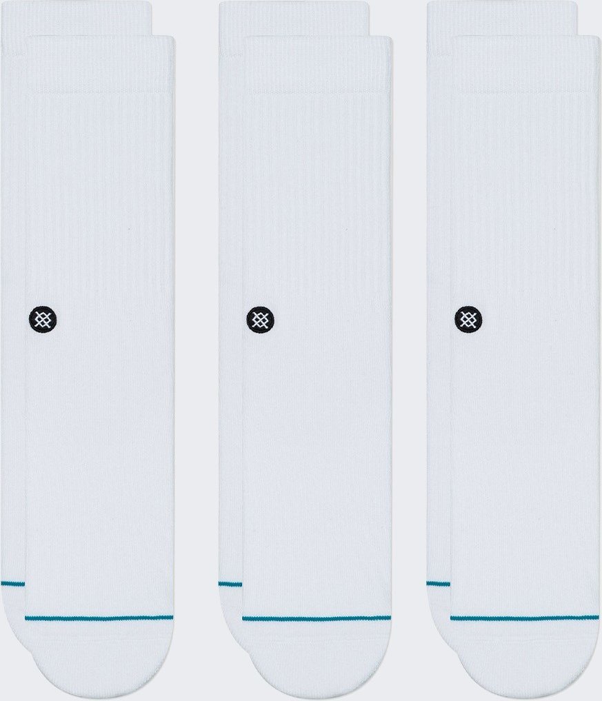 Stance Skarpety Stance Icon Crew 3 pary White