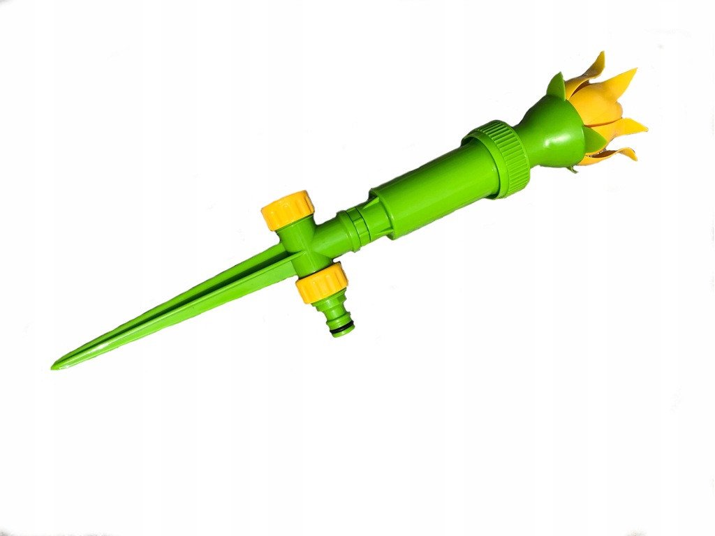 Zraszacz Zabawka Wodna Ogrodowa Dla Dzieci Kwiatek Żółto-Zielony