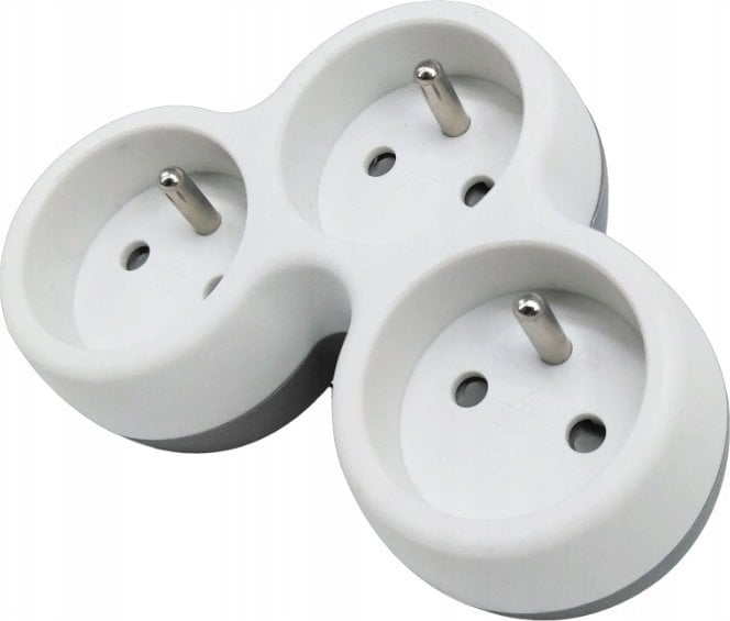 Plastrol Rozgałęźnik sieciowy trzykrotny z uziemieniem