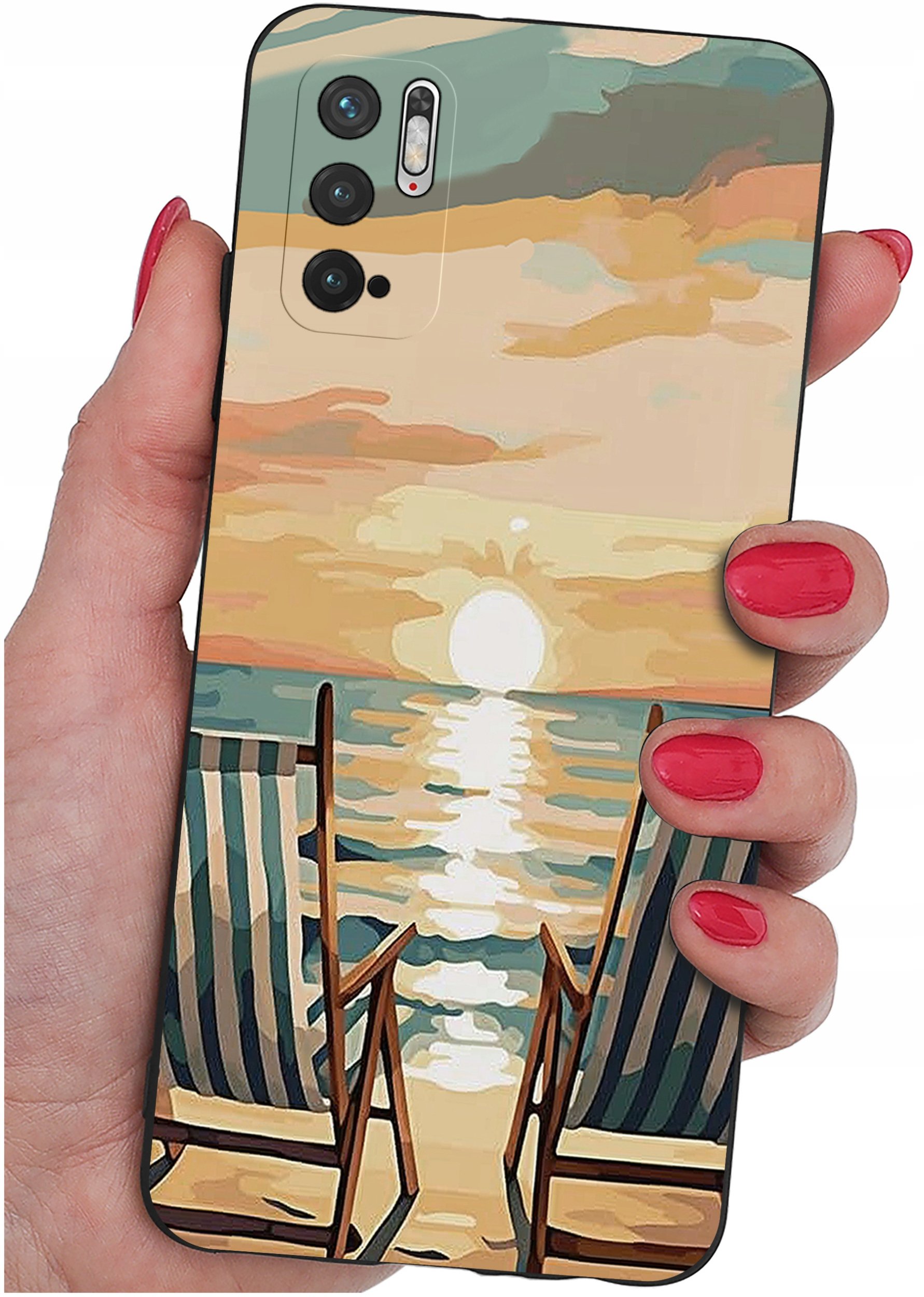 krainaGSM ETUI do Xiaomi Redmi Note 10 5G SILIKONOWE MATT CASE + SZKŁO 9H