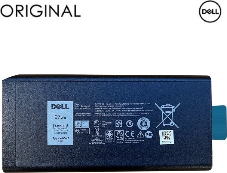 Bateria Dell Bateria do laptopa X8VWF, 97Wh, Original