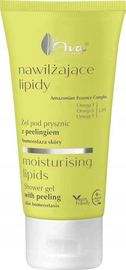 Ava AVA LABORATORIUM_Nawilżające Lipidy żel pod prysznic z peelingiem 150ml
