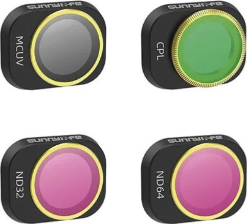 SunnyLife ZESTAW 4 FILTRÓW DO DJI MINI 4 PRO - ND32 / ND64 CPL MCUV + ETUI