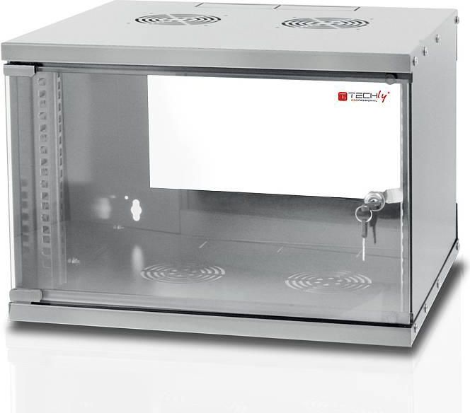 Szafa Techly Szafka Wisząca RACK ECO 19 6U/320mm Zmontowana Szara (22212)