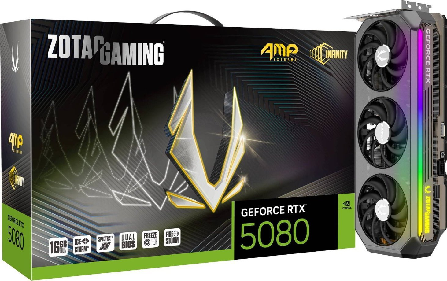 Karta graficzna Zotac Gaming GeForce RTX 5080 AMP Extreme INFINITY 16GB GDDR7 (ZT-B50800B-10P)