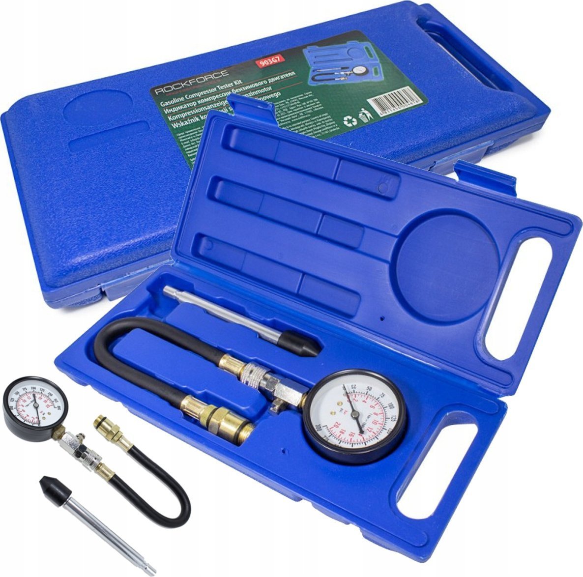 Rockforce ROCKFORCE MIERNIK CIŚNIENIA SPRĘŻANIA BENZYNA