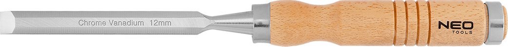 Neo Dłuto 12 mm, CRV, uchwyt drewniany
