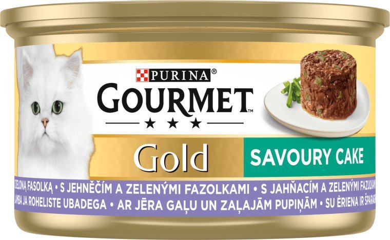 Gourmet Gourmet Gold Karma dla kotów savoury cake z jagnięciną i zieloną fasolą 85 g