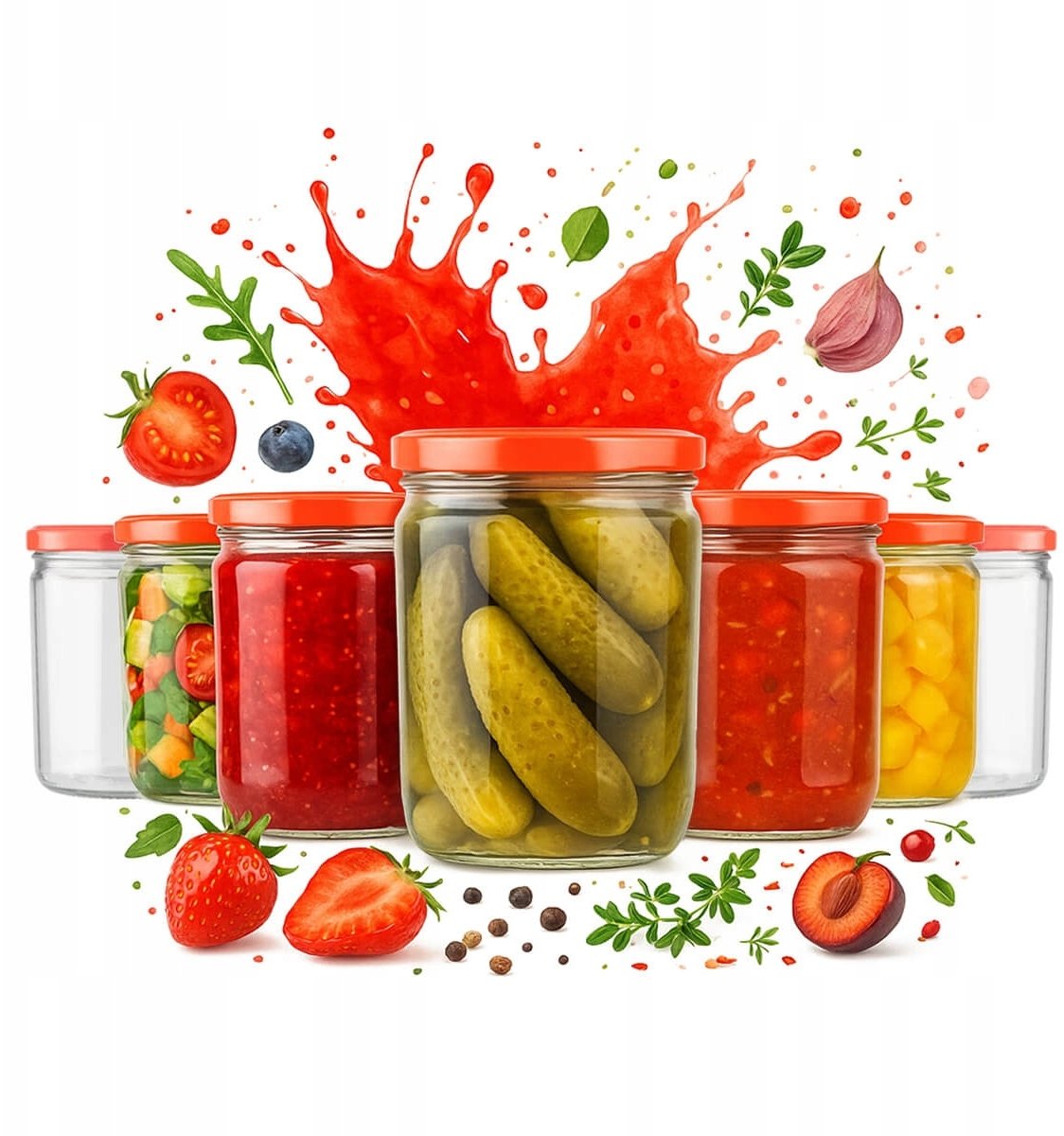 80x SŁOIK LUNCH 440 ML DŻEM MIĘSO PASZTET MIÓD