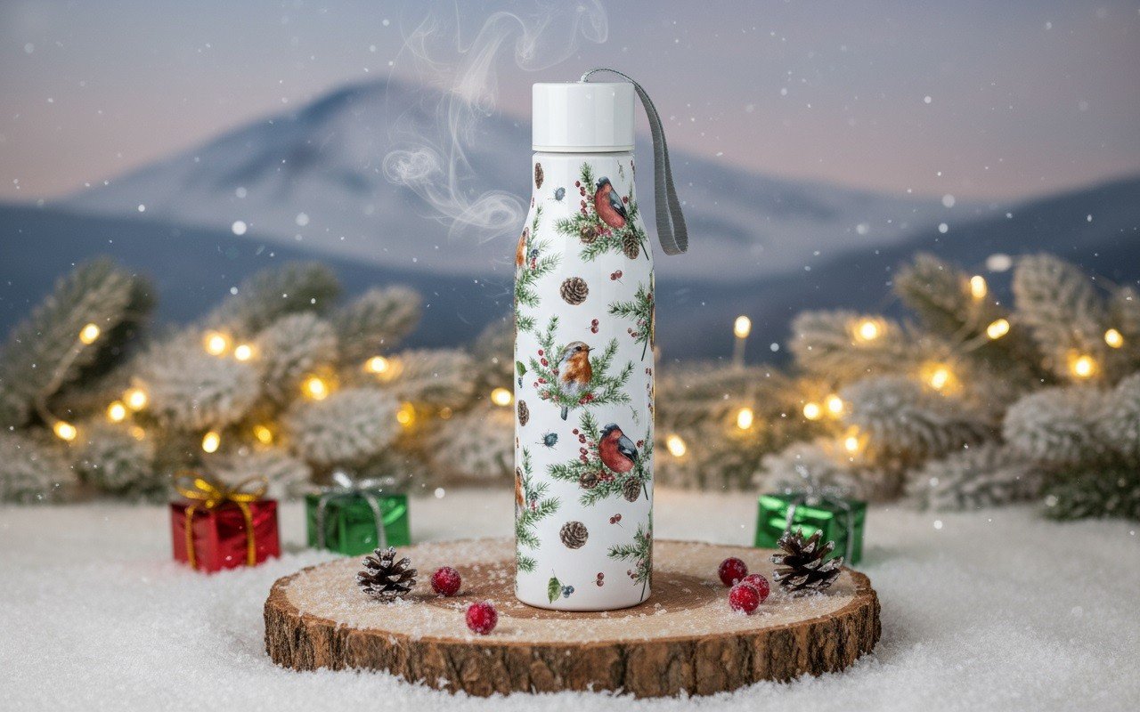 Butelka termiczna 500 ml Christmas Bird 1