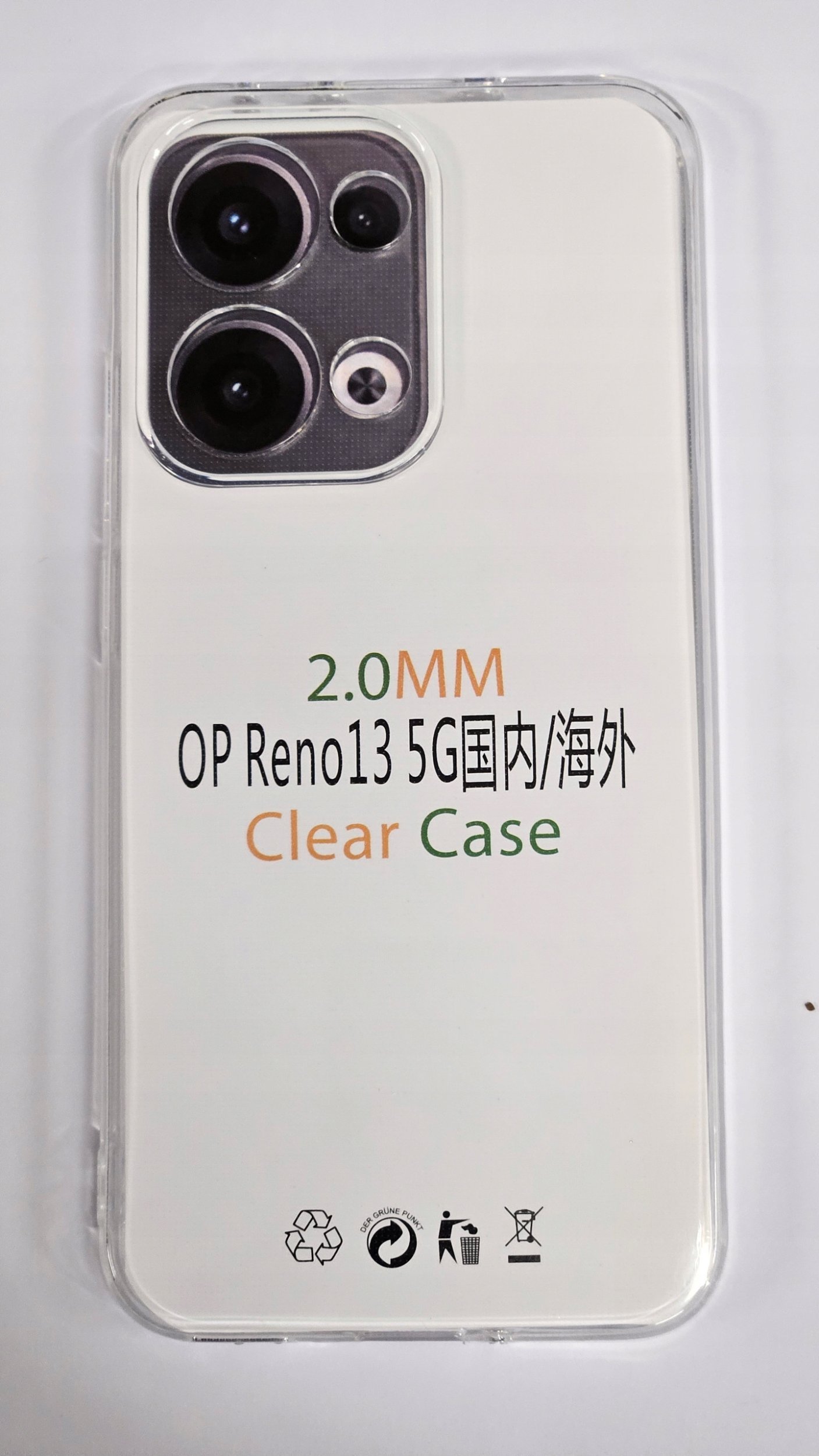Futerał CLEAR CASE 2 mm do OPPO Reno 13 (camera protection) transparentny