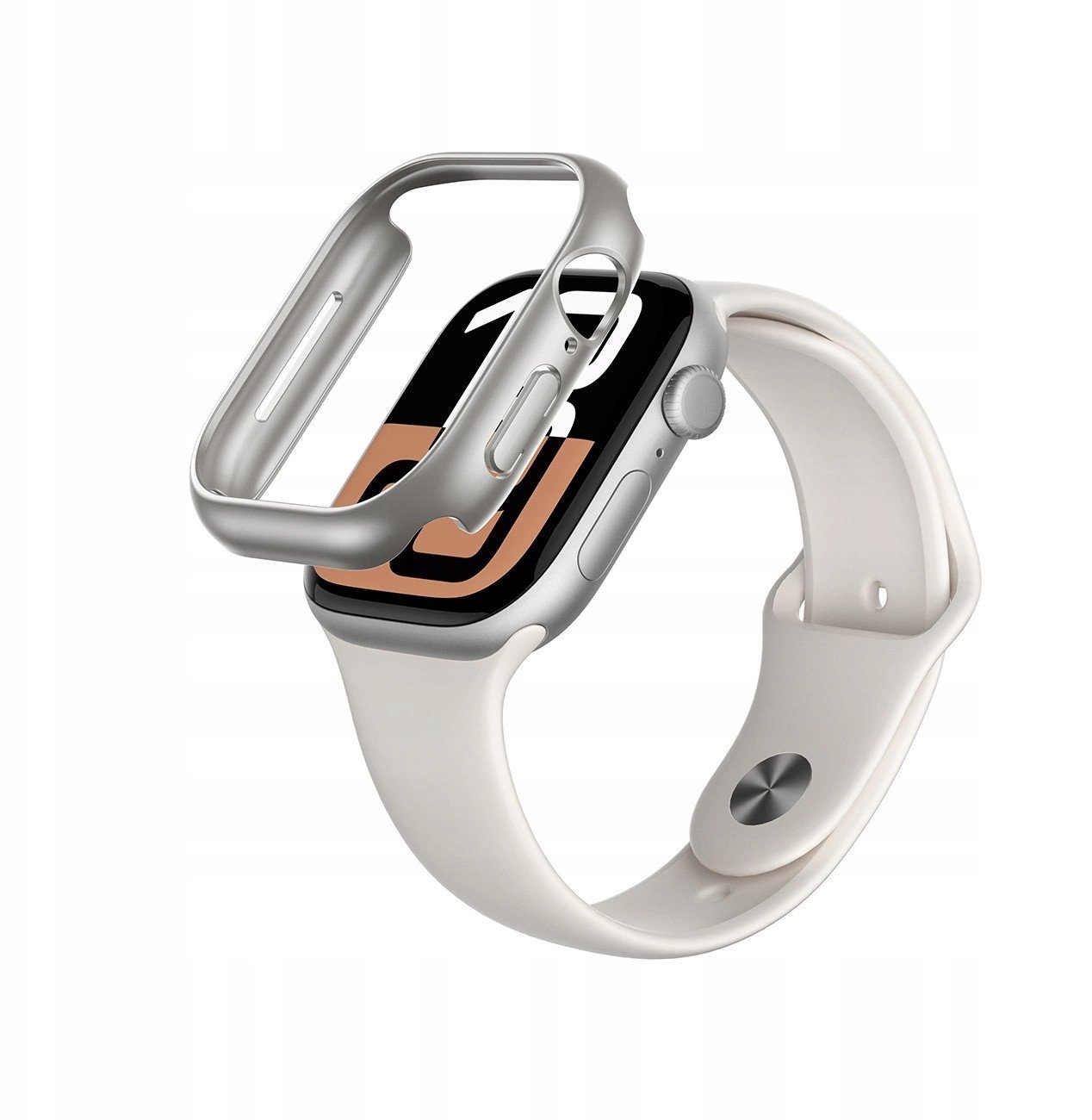 Etui AMAZINGTHING Minimal Case do Apple Watch 46mm – srebrne