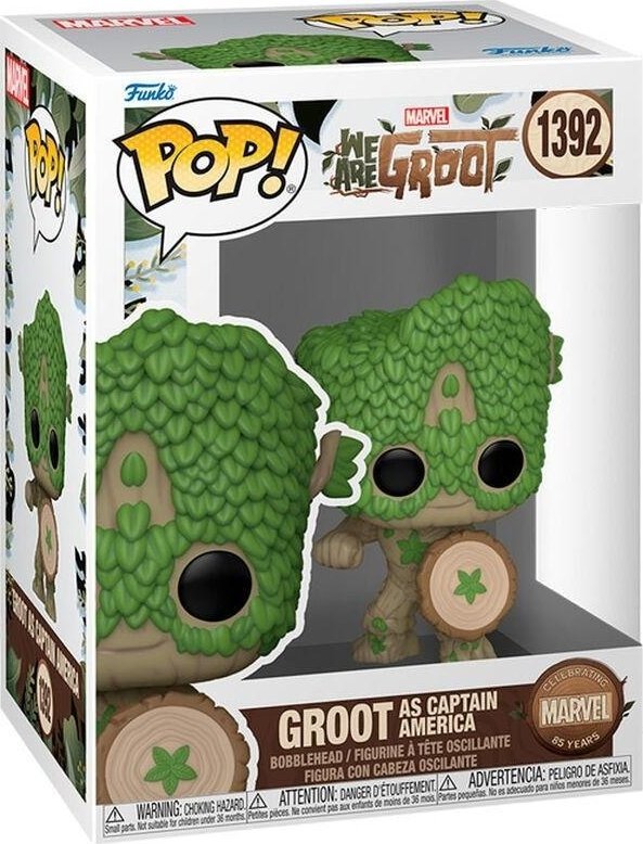 Funko Figurka POP Marvel: Groot jako Kapitan Amer.