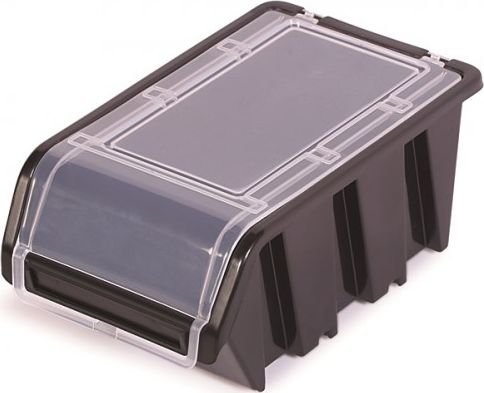 Prosperplast Pojemnik Magazynowy NPKL10 Z Klapką Czarny