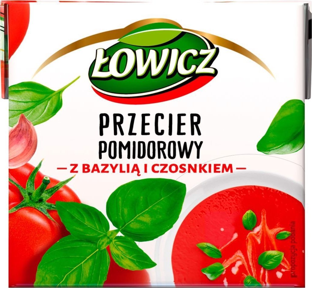 Łowicz Łowicz Przecier pomidorowy z bazylią i czosnkiem 500 g