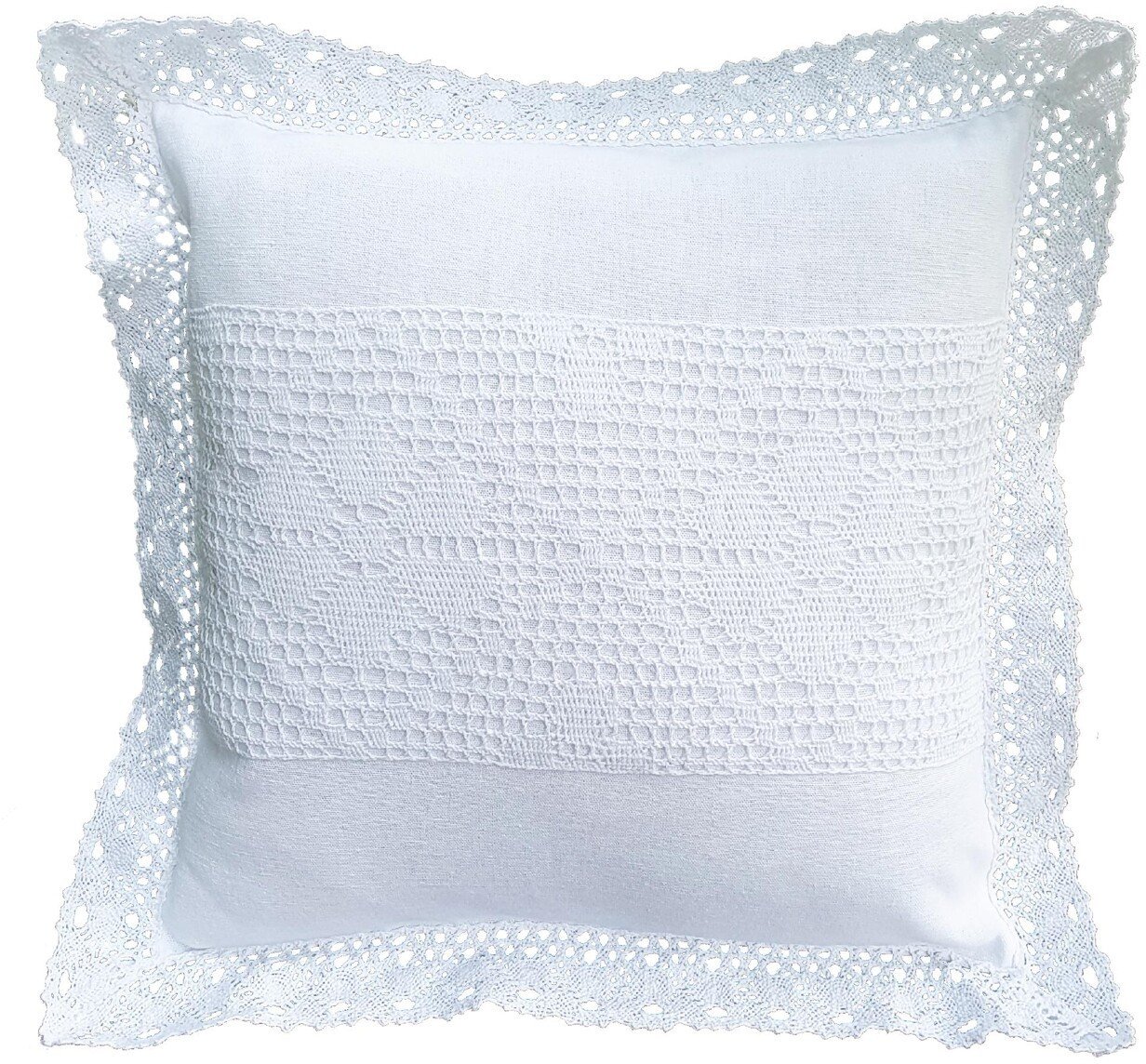 Poszewka na poduszkę 40x40cm Jagna Biel 1511
