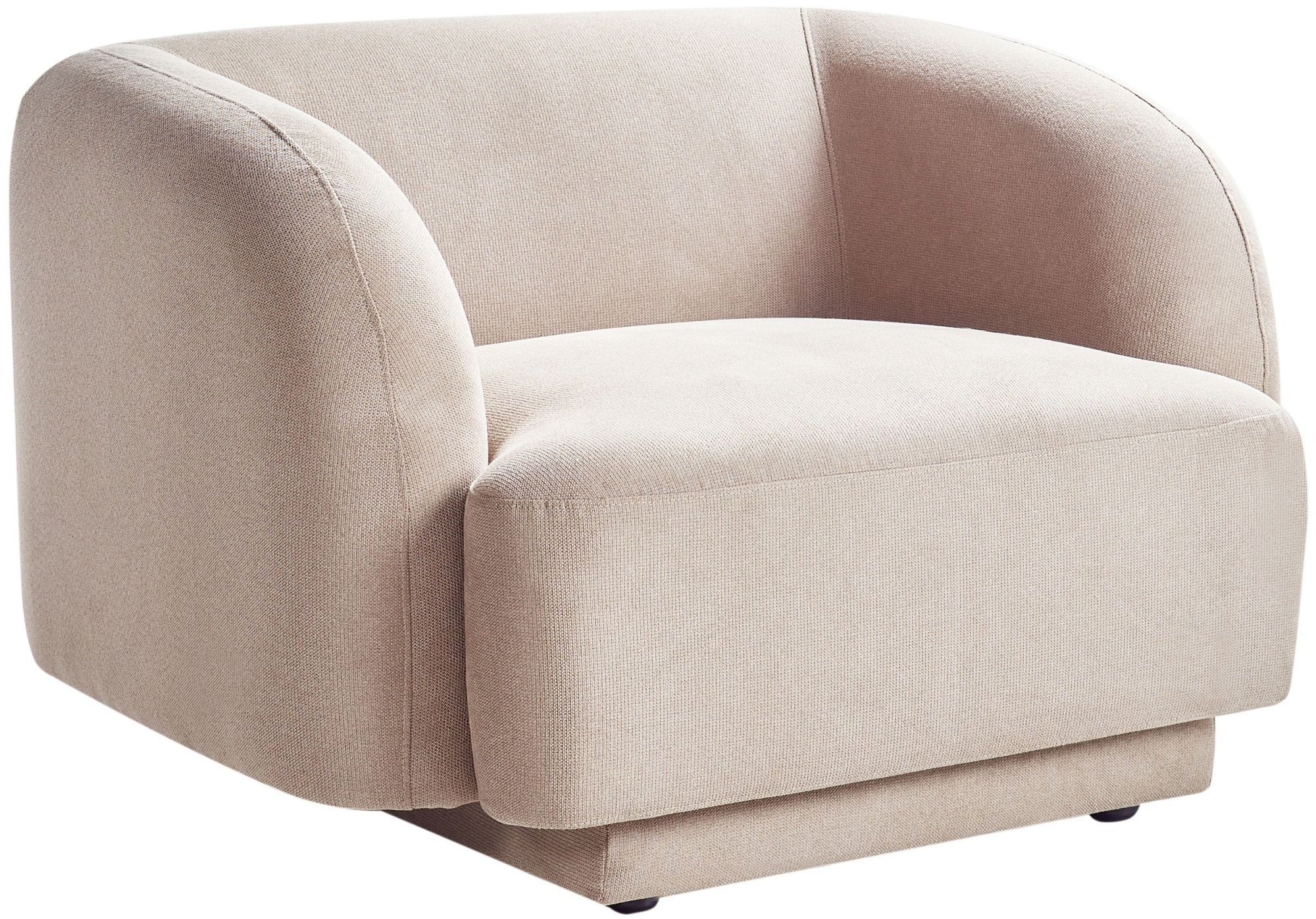 Beliani Fotel SKJANES Beżowo-szary