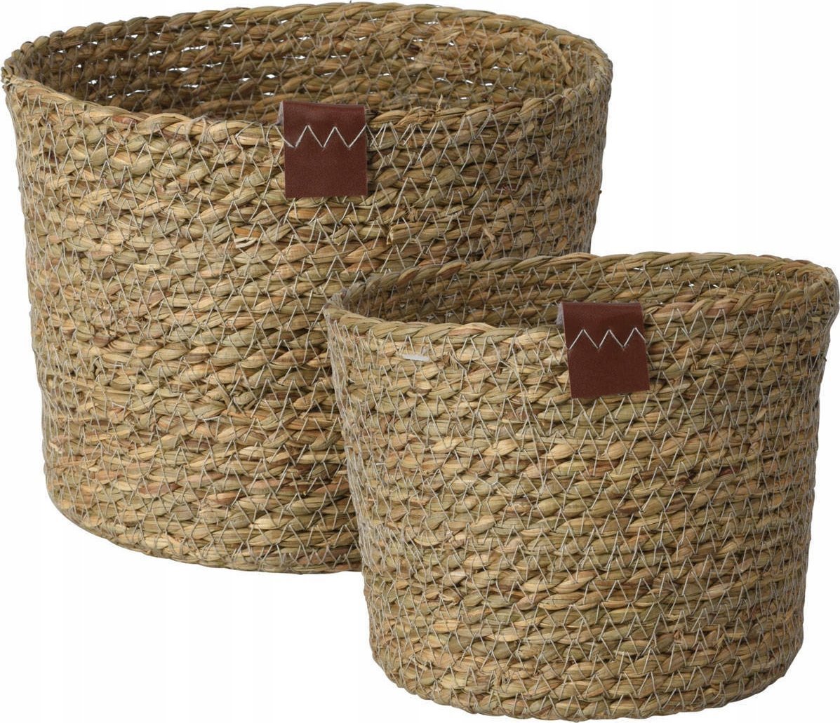 Home Styling Collection Kosze do przechowywania, kolor naturalny, 2 sztuki