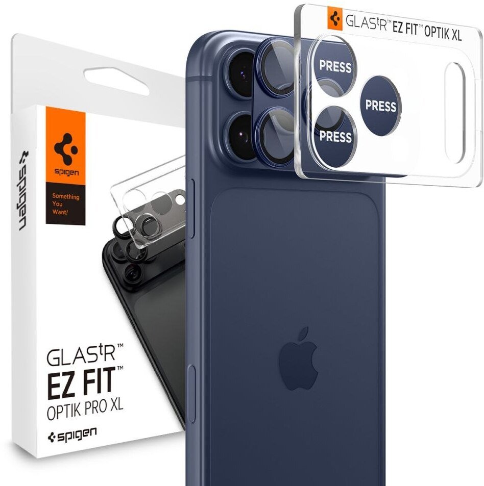 Spigen OSŁONA APARATU OPTIK PRO XL GLAS.TR ”EZ FIT” CAMERA PROTECTOR IPHONE 17 PRO MAX BLUE
