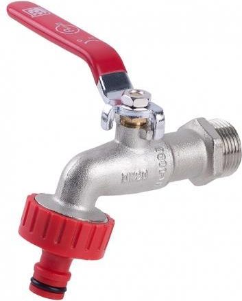 Perfexim Zawór czerpalny 3/4" żeliwny ocynkowany z szybkozłšczkš do węża 3099 G3/4 PN10 DN20 7/28 (F301-009-0200-005)