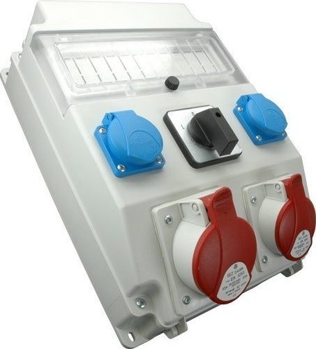 Orno Rozdzielnica 1x32A/5P, 1x16A/5P, 2x250V, okienko, wyłącznik L-0-P