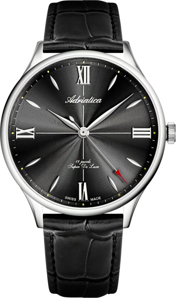 Zegarek Adriatica Zegarek męski Adriatica A1230.5264MXL czarny