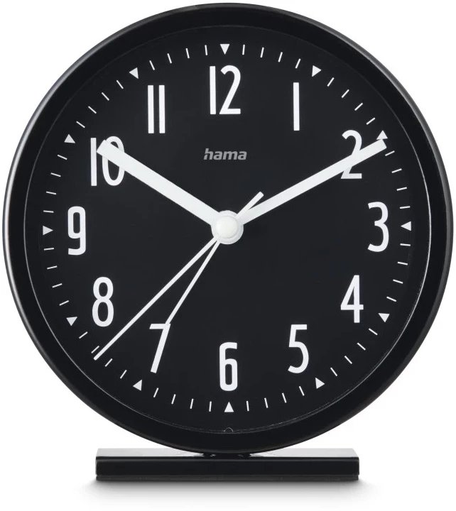 Budzik Skye 11,3 cm Czarny