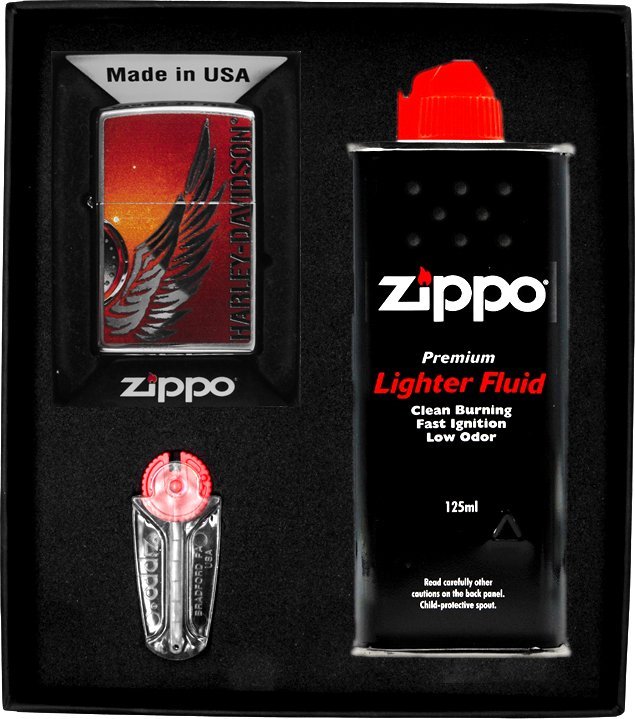 Zestaw ZIPPO Zapalniczka HIGH POLISHED CHROME NO 4 Prezentowy No1