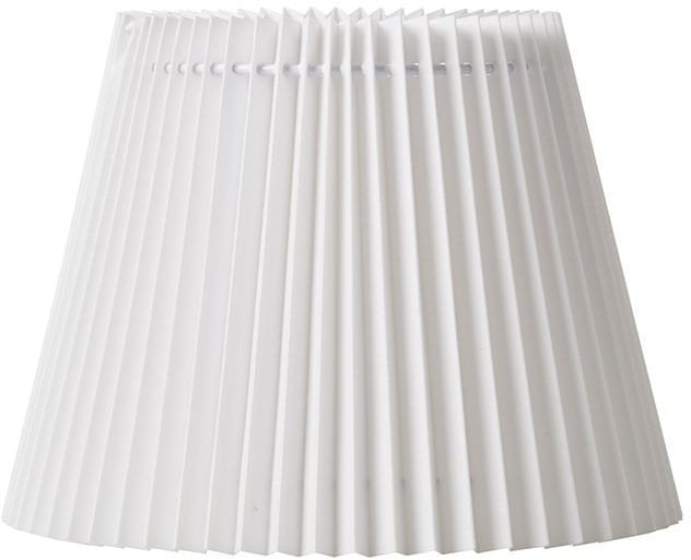 PLISSESKÆRM EMMA VILLA SIDE 16 CM HVID