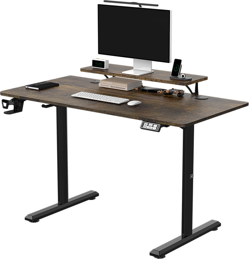 Biurko Ultradesk Highlander Brązowe 120 - 180 cmx60 cm