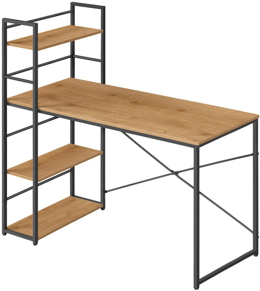 Biurko Komputerowe MAX 4.0 - dąb / nogi czarne