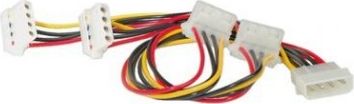 Kabel zasilający Roline Roline Kabel zas.wew. 4pin HDD/4x 4pin HDD kątowy