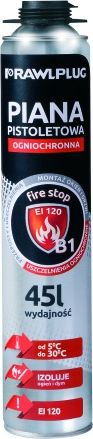 Rawlplug Piana montażowa pistoletowa ogniochronna 750ml do 45l 12szt. (RPP-B1)