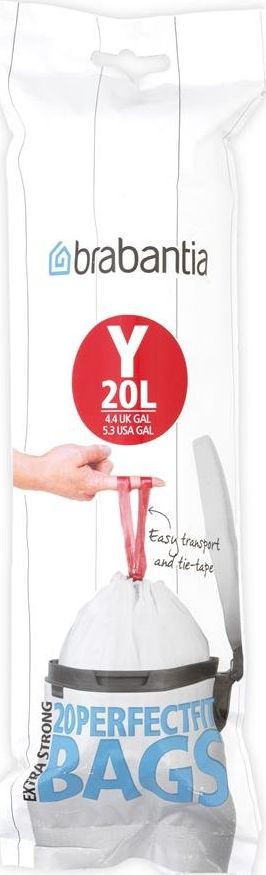 Brabantia Worki na śmieci rozmiar Y 20l 20 sztuk 116742
