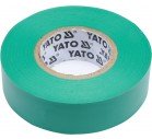 Yato Taśma elektroizolacyjna 15x0,13mm 20m PVC, izolacja-max 40kV zielona - YT-81595
