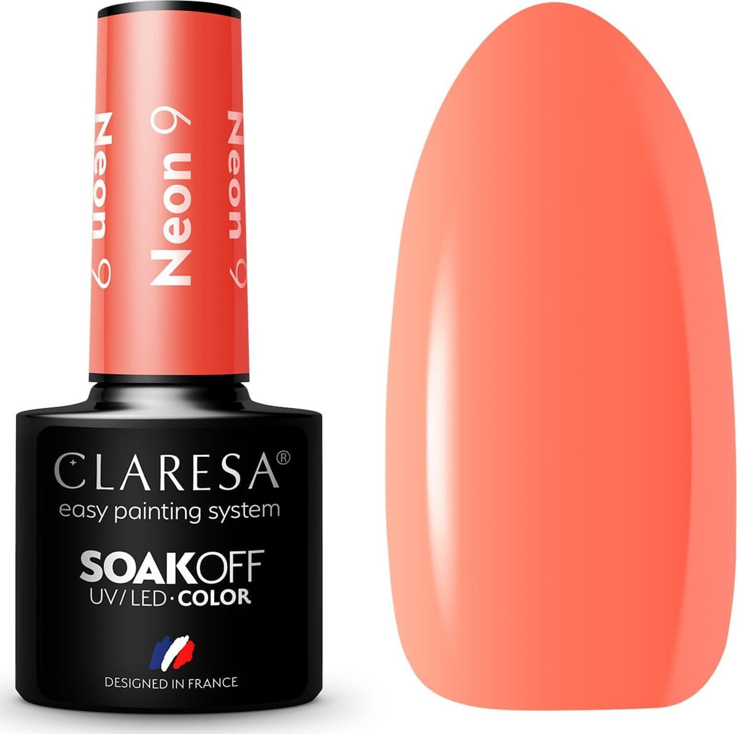 Claresa CLARESA Lakier hybrydowy do paznokci Neon - 9 5g