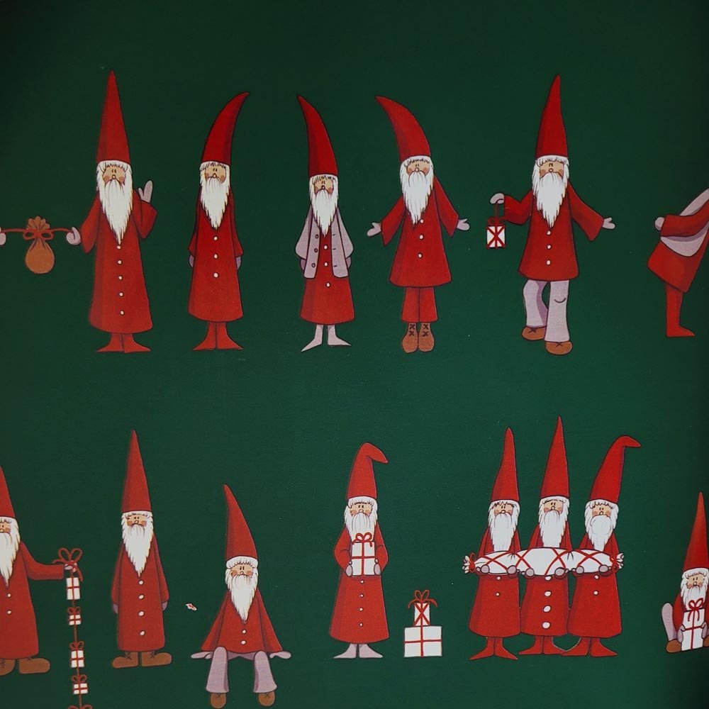 Fastima Papier świąteczny do pakowania 57cmx2m 2m584 zielony mikołaj