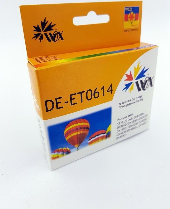Tusz THI Zgodny Tusz Yellow do EPSON D88 DX3800 DX3850 DX4200 DX4250 DX4800 DX4850 / T0614 C13T06144010 / Żółty / 12ml / zamiennik uniwersalny