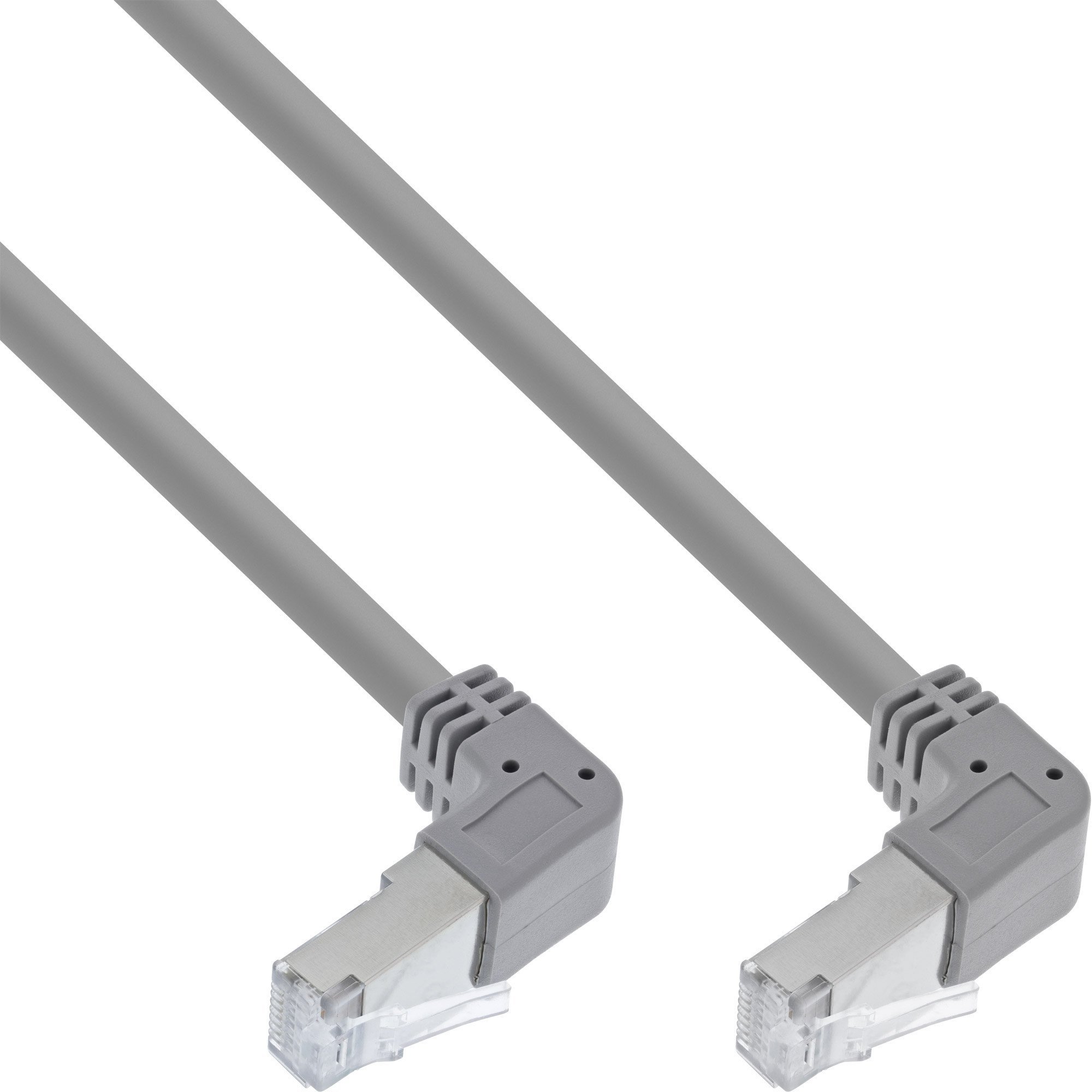 InLine InLine® Patch cable two side down angled, S/FTP, Cat.6, 250MHz, PVC, 2.15m