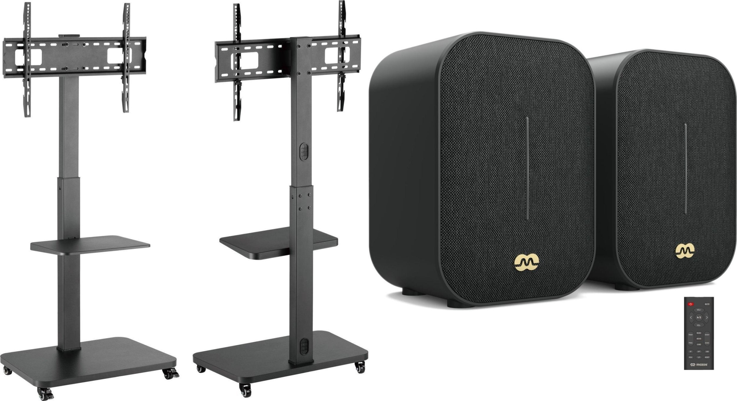 Mozos Mozos MSTV mobilny stojak tv stand do telewizora + Głośniki komputerowe Agera