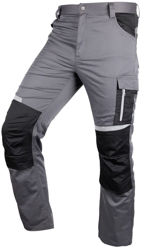 Spodnie robocze Mix&Match, szaro-czarne, rozmiar L