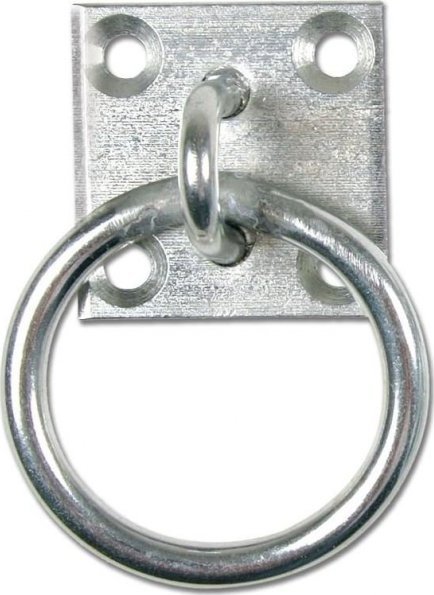 UN UCHWYT Z KÓŁKIEM 50*50MM UCHO 8MM (1 SZT)