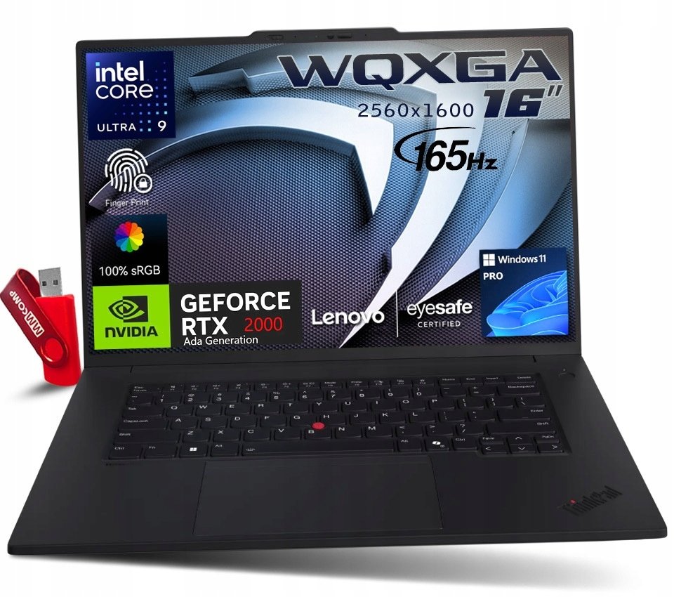 Laptop Lenovo ThinkPad P1 G7 U9 32GB 4TB SSD WUXGA IPS RTX PROFESJONALNY