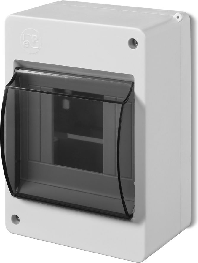 Elektro-Plast Rozdzielnica modułowa 1 x 4 natynkowa IP30 z pokrywą dymną N+PE MINI S-4 (2304-11)
