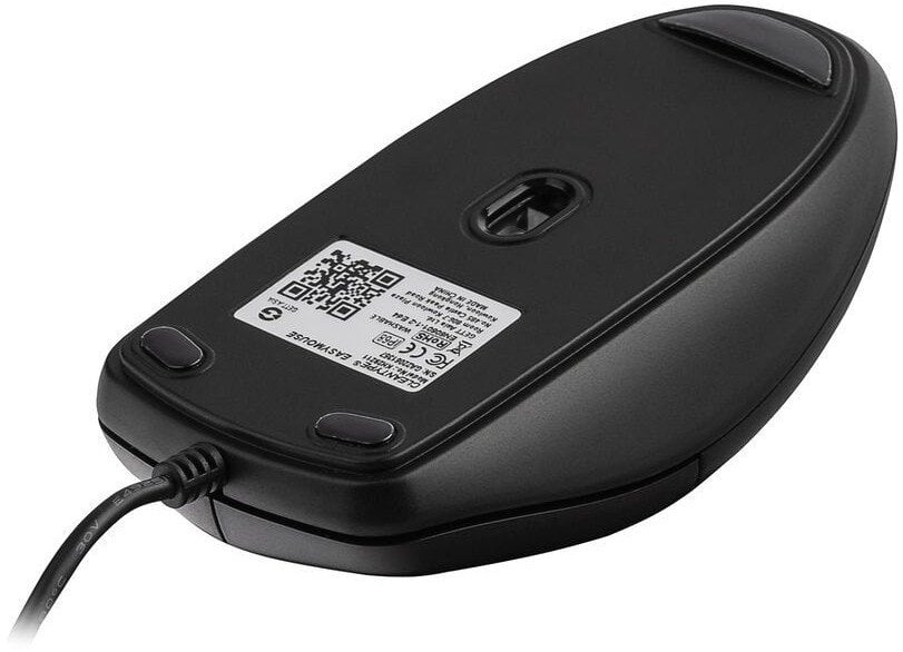 Mysz Gett GETT GCQ EasyMouse Mysz z tworzywa sztucznego z kółkiem przewijania IP68 wodoodporny można dezynfekować optyczny USB kolor czarny