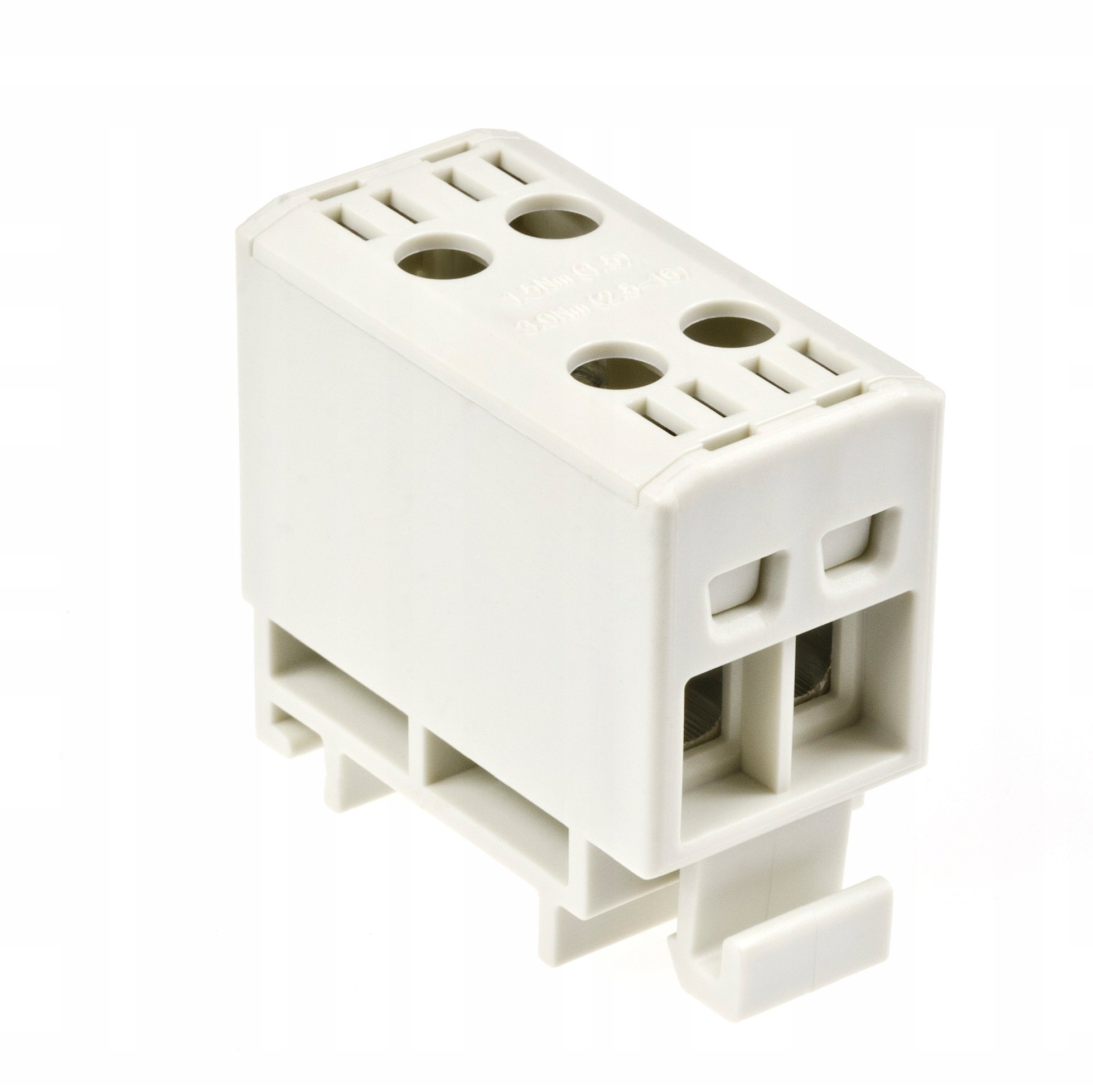 Złączka szynowa jednopolowa Zgx 2x16mm2 szara (Al/Cu) ENE-00460