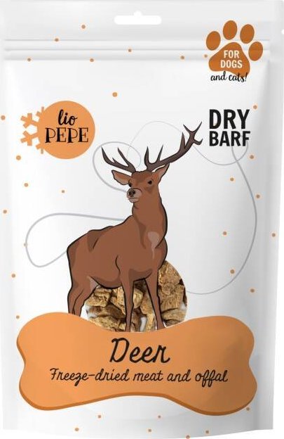 Paka Zwierzaka PAKA ZWIERZAKA-Przysmak liofilizowany Lio PEPE Deer (mięso jelenia) 60g