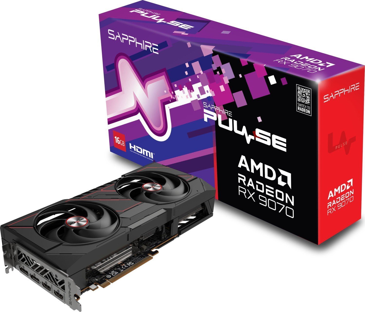Karta graficzna Sapphire Pulse Radeon RX 9070 16GB GDDR6 (11349-03-20G)